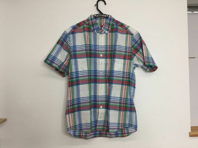 ●営HS276-60　 Supreme シュプリーム チェック ネルシャツ サイズ S Flannel shirt 半袖