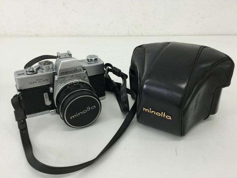 ●営ST152-60　MINOLTA ミノルタ SRT101/MC ROKKOR-PF 1:1.4 f=58mm フィルムカメラ 一眼レフ カメラレンズ