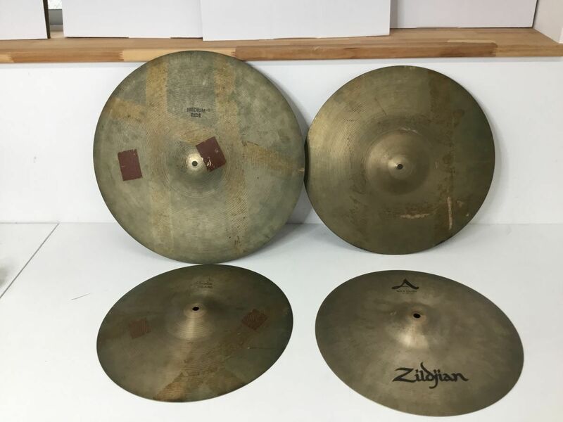 ●営SR270-140　Zildjian ジャルダン シンバル４枚セット ROCK CRASH / MEDIUM RIDE