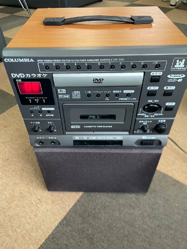 美品 DENON デノン CDV-550 カラオケシステム KARAOKE SYSTEM DVD CD TAPE COLOMBIA 日本コロムビア カセット テープ 動作確認済み フリ01