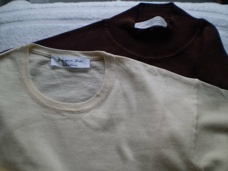 新品　綿１００％　半袖セーター　２枚（フランス製）