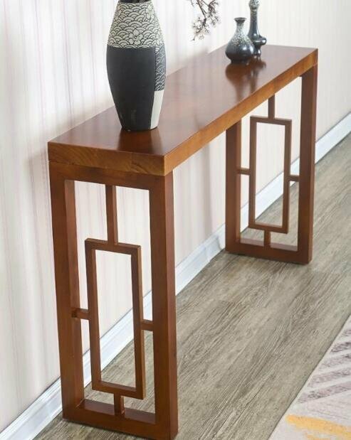 極上◆アンティーク調デザインコンソールテーブル 電話台 テーブル 花台リビン 木製 玄関テーブル サイドテーブル 無垢材