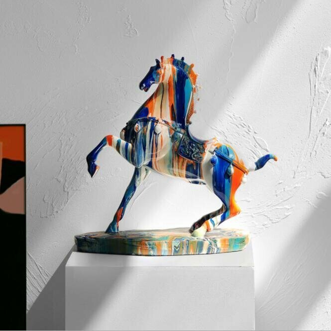 北ヨーロッパ 芸術 馬の置物 アイデア プレミアム リビング 家庭用 置物 放置物 現代芸術品 雑貨 コレクション