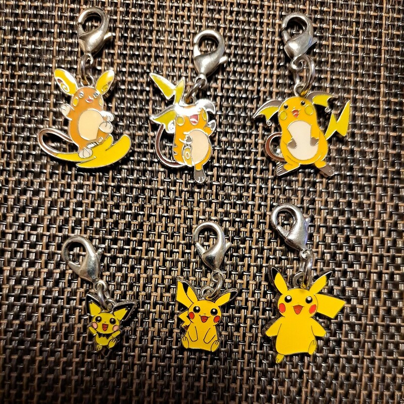 Pokmon Center メタルチャーム 6種セット ／ ポケットモンスター ポケモン ピチュー ピカチュウ ライチュウ アクセサリー キーホルダー