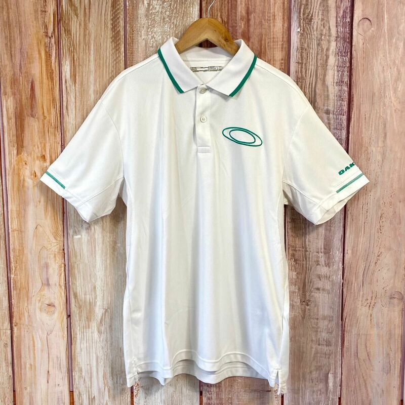 オークリー　OAKLEY　メンズ　トップス　半袖シャツ　ポロシャツ　ロゴ刺繍　スポーツウェア
