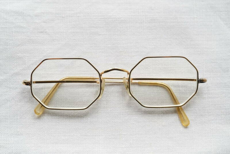 Vintage Gold Filled 金張りフレーム オクタゴンモデル ALGHA アルガ アイウェア 眼鏡 サングラス ヴィンテージ made in ENGLAND