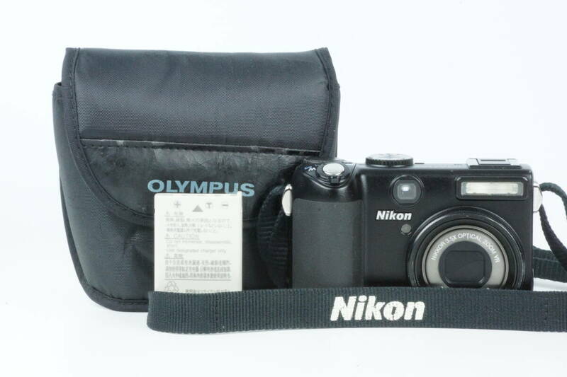 ■ 美品 ■ ニコン Nikon COOLPIX P5100 ブラックボディ コンパクトデジタルカメラ バッテリー,ソフトケース,ストラップ付き 5866