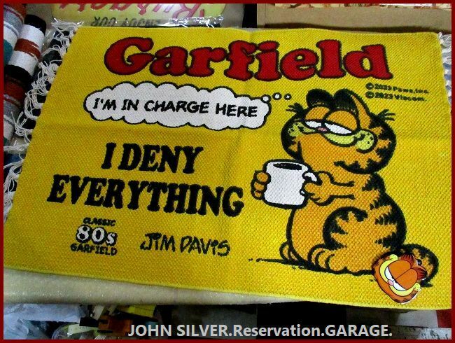 【ガーフィールド】GARFIELD/ユーティリティー/マット/アメリカン/雑貨/お部屋/お家/フロア/イエロー