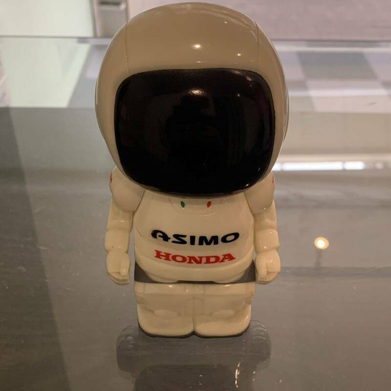 バンダイ ホンダ アシモ　ソフビ貯金箱 HONDA ASIMO 長期保管品