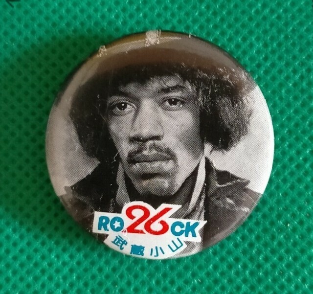 Jimi Hendrix/パチンコ屋缶バッジ