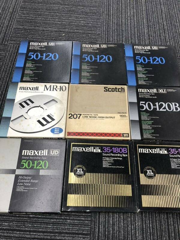 森　オープンリールテープ マクセル maxell SONY 50-120 MR-10 現状品