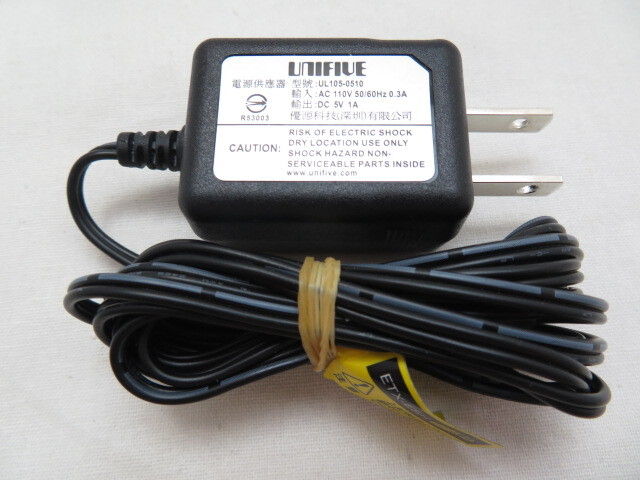 AD34097★UNIFIVE★ACアダプター★UL105-0510★保証付！即決！