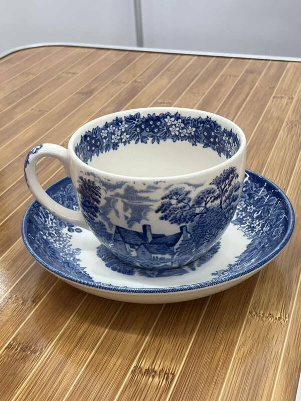 【E/H8072】WEDGWOOD Queen's Ware ウェッジウッド カップ&ソーサー ①