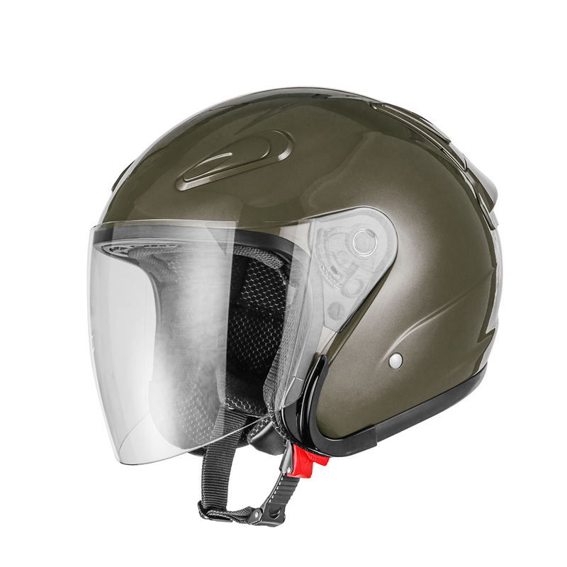 バイクヘルメット SG規格適合 Lサイズ PSCマーク付 エアロフォルムジェットヘルメット ガンメタ バイク ヘルメット エアロ