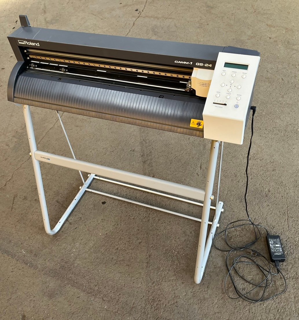 7日間動作保証 シート欠品 Roland CAMM-1 GS-24 カッティング マシン プロッタ PNS-24 スタンド セット ローランド 【保証あり】
