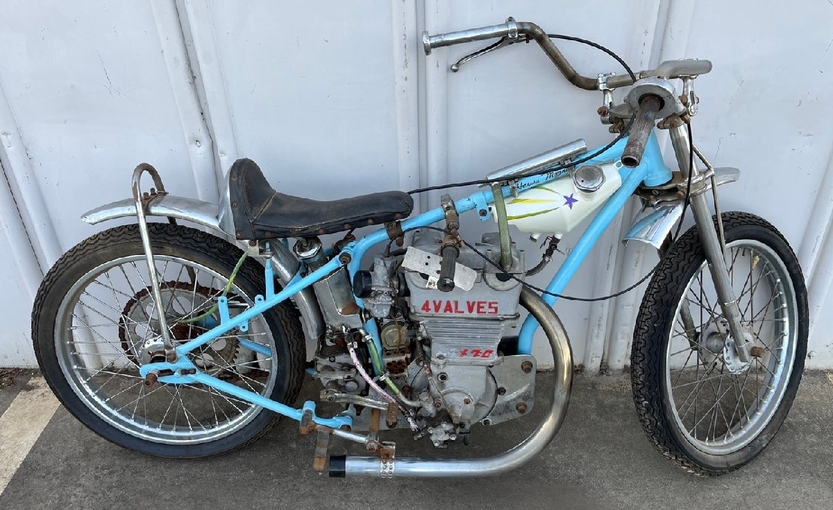 送料0円ではありません 埼玉県 引取推奨 メグロ オートレース 車両 バイク 車体 4VALVES オートレーサー 【保証なし】