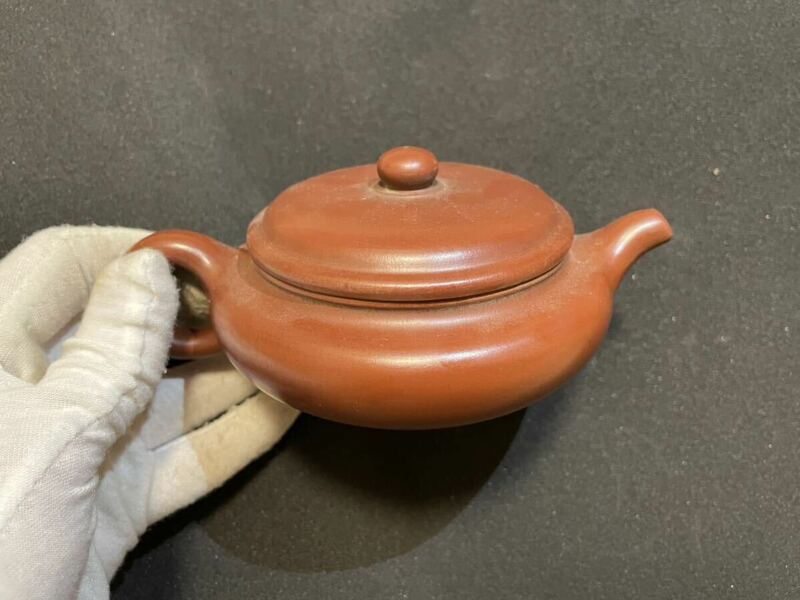 民国時代　在銘　急須 朱泥 紫砂 茶器 時代物　中国美術　骨董品 唐物 茶道具 