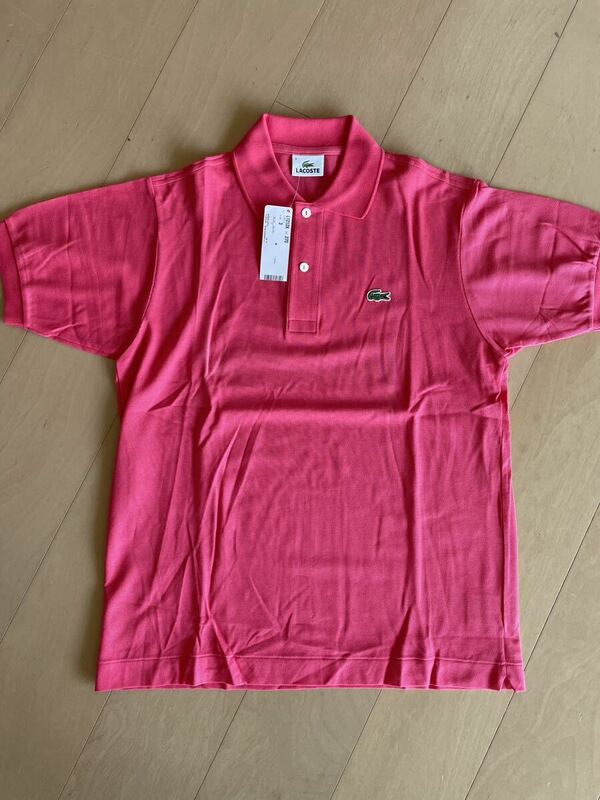 新品 ラコステ L1212 半袖ポロシャツ 日本製 サイズ3(M) ファブリカ製 ミュロワーズ（ピンク）LACOSTE
