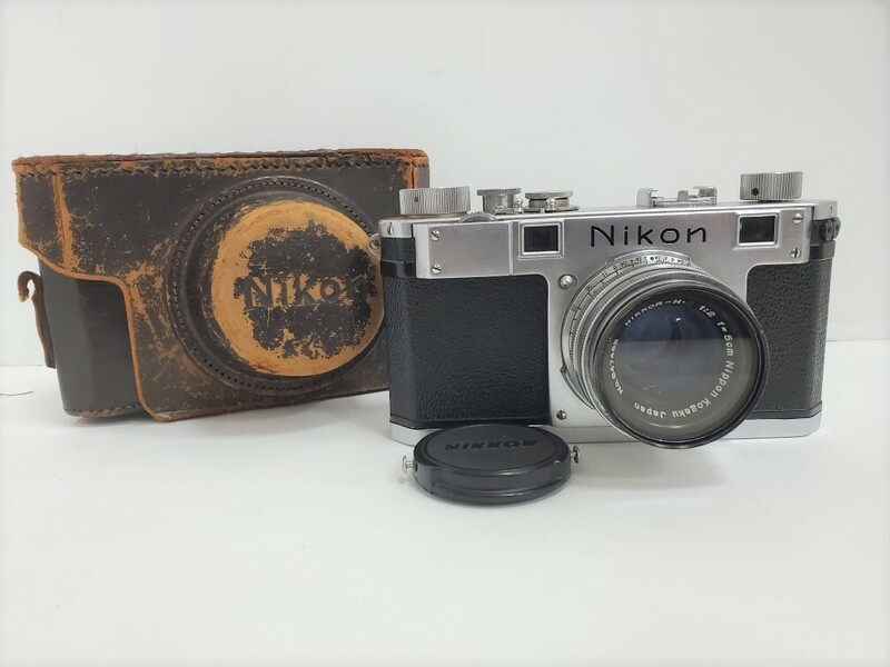 ☆1円～ Nikon S NIKKOR-H・C 1:2 5cm 50mm レンジファインダー フィルムカメラ ニコン 動作未確認☆