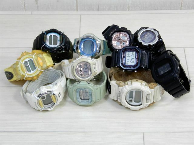 1円〜 まとめ売り! カシオ G-SHOCK g-shock mini Baby-G G-5600 DW-5600BB BGR-3003 他 腕時計 11点 ジャンク 【W6751ko】