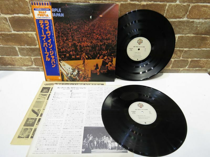 【LP】Deep Purple Live In Japan ディープ・パープル 帯付き レコード P-4601-2W 洋楽 ロック 【1099mk】