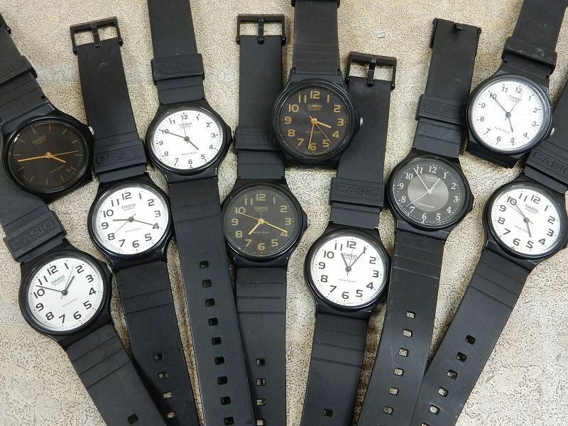 CASIO/チープカシオ MQ-24 クォーツ アナログ腕時計 10本セット 【W295y1】