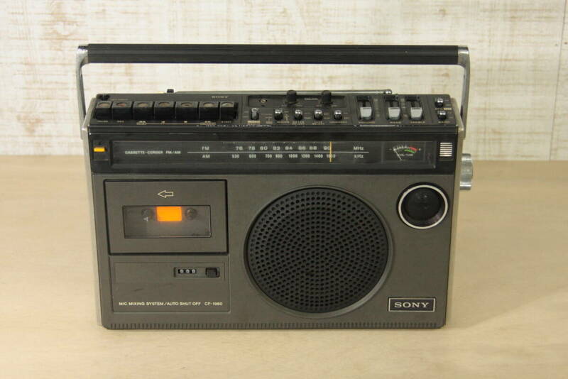 ∇155　SONY ソニー CF-1980 ラジカセ AMAZON FM カセットデッキ 