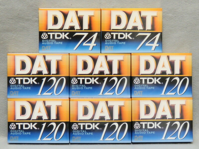DATテープ 未開封品 TDK DA-R74 2本、DA-R 120 6本
