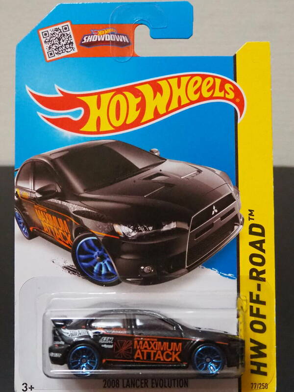 HOT WHeeLs 2008 LANCER EVOLUTION 三菱 ランサーミニカー エボリューション ストリート 仕様 ラリー 車 Brembo PIAA 峠 ホットウィール