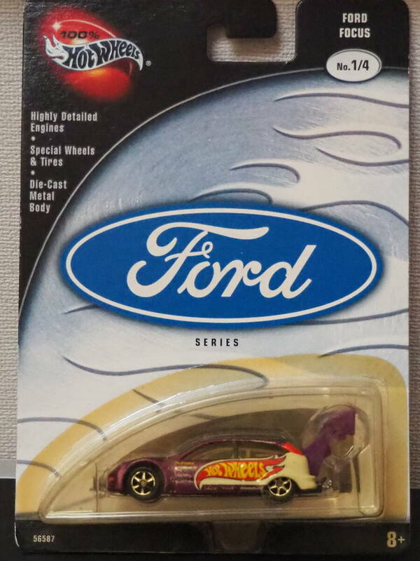 100％ HOT WHeeLs RACING FORD FOCUS フォード フォーカス ミニカー ロールゲージ レース仕様 LIMITED EDITION RealRiders ホットウィール