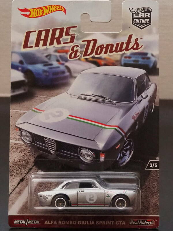 HOT WHeeLs ALFA ROMEO GIULIA SPRINT GTA 銀 LIMITED EDITION アルファロメオ ミニカー ジュリア RealRiders レース仕様 ホットウィール