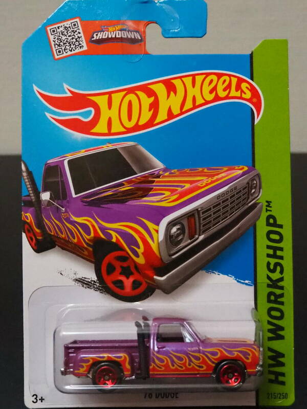 HOT WHeeLs 1978 DODGE LI‘L RED EXPRESS TRUCK FLAMES パープルマイカ ダッジ ミニカー HOT ROD PICKUPピックアップ ホットウィール