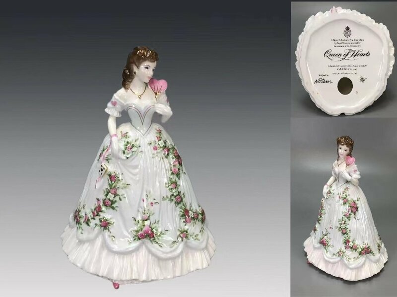 R0660A ロイヤルウースター ROYAL WORCESTER ROANOKE 「貴婦人像」 美人像 置物 縁起物 床置 西洋美術