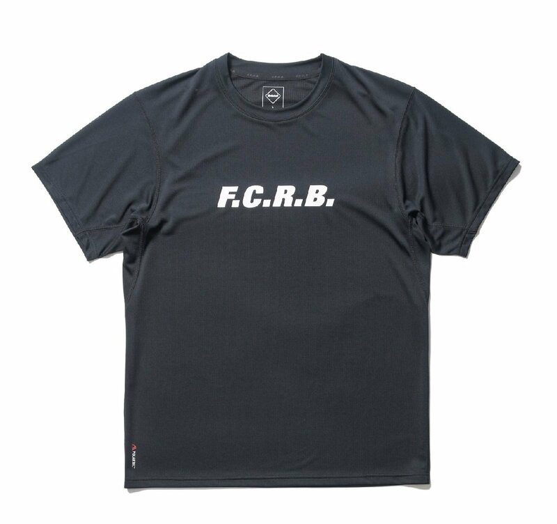 ◆F.C.R.B FCRB 24ss 新品タグ付き POLARTEC POWER DRY S/S AUTHENTIC TEE ポーラテック　ロゴ Tシャツ M 黒 FCRB-240052