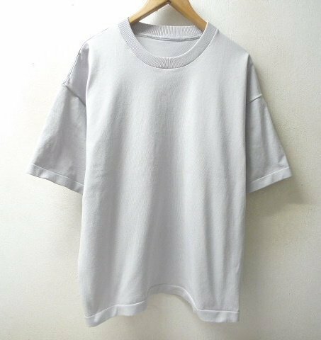 ◆無印良品 XL クルーネック MUJI UVカット ニット Tシャツ グレー サイズXL 美品