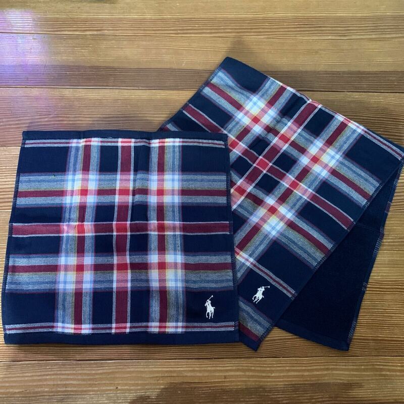 新品未使用　ラルフローレン　2枚セット　フェイスタオル　ウォッシュタオル　RALPH LAUREN ハンドタオル POLO