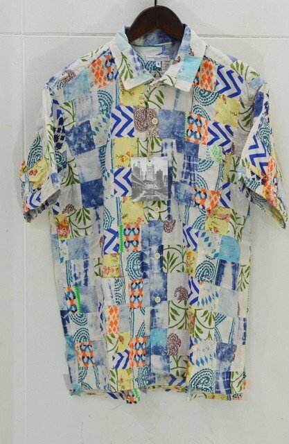 23SS■ENGINEERED GARMENTS Camp Shirt Ethno Print Patch Work■エンジニアドガーメンツ パッチワークシャツ