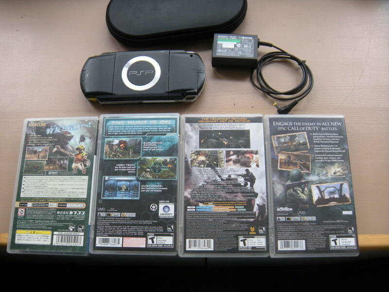 PSP-1000本体プラスゲームソフト4枚一セット