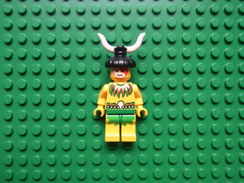 【中古】レゴ[LEGO]ミニフィグ 南海の勇者シリーズ ロンゴ族 #6262 謎の石像リキリキ, #6278 オロンガ島 島民男性 pi070 オールドレゴ