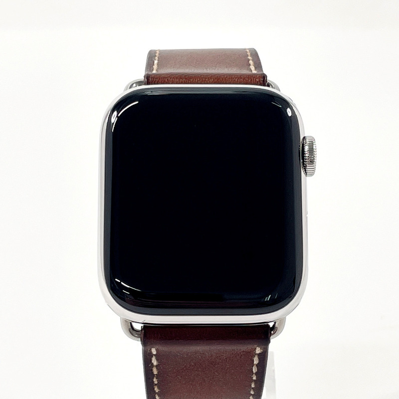エルメス HERMES 腕時計 MTQ02FE/A アップルウォッチ シリーズ6 シンプルトゥール セルラー ヴォーバレニア シルバー