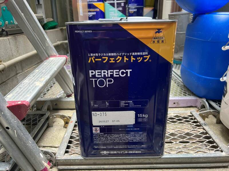 日本ペイント　新品　未使用　未開封　ニッペ　パーフェクトトップ　塗料　塗装　ペンキ　ND-375　水性