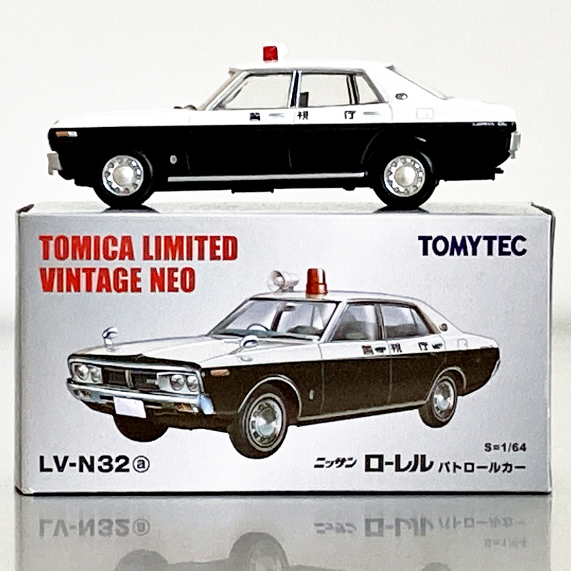 1/64 トミカリミテッドヴィンテージ ネオ 日産 ニッサン ローレル パトロールカー Tomica Limited Vintage Neo Nissan Laurel Patrol Car 