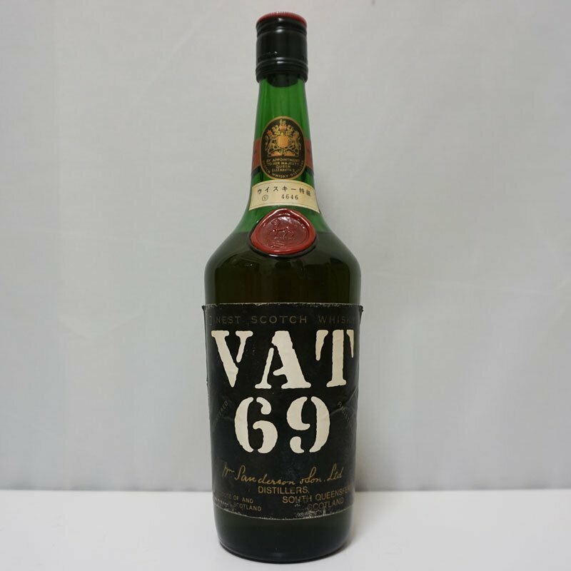 1円～【未開栓】VAT69 特級 FINEST SCOTS WHISKY スコッチ ウイスキー 760ml 43％ 古酒 送料無料！！