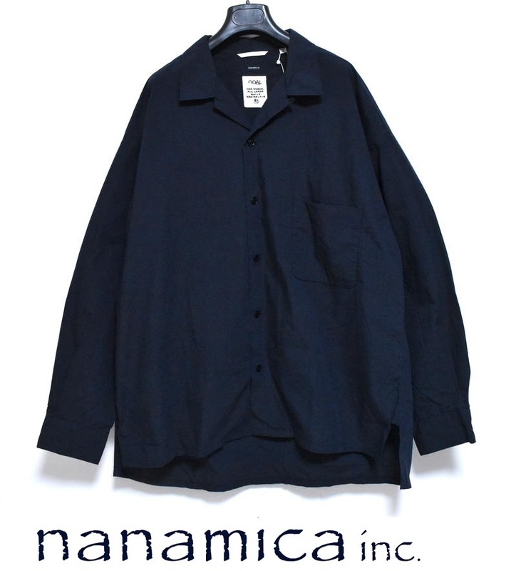 【送料無料】新品 nanamica ナナミカ シャンブレー デッキシャツ M 定価3.3万 SUGF358 Chambray Deck Shirt ダークネイビー