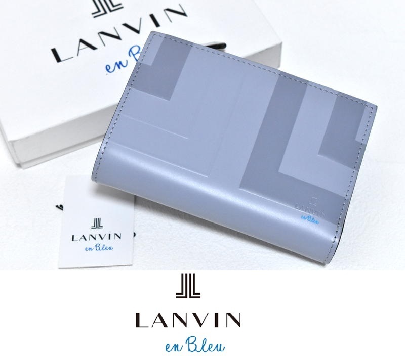 【送料無料】新品 ランバン オン ブルー LANVIN en bleu【リスター】セミ長財布 527623 グレー IKETEI イケテイ