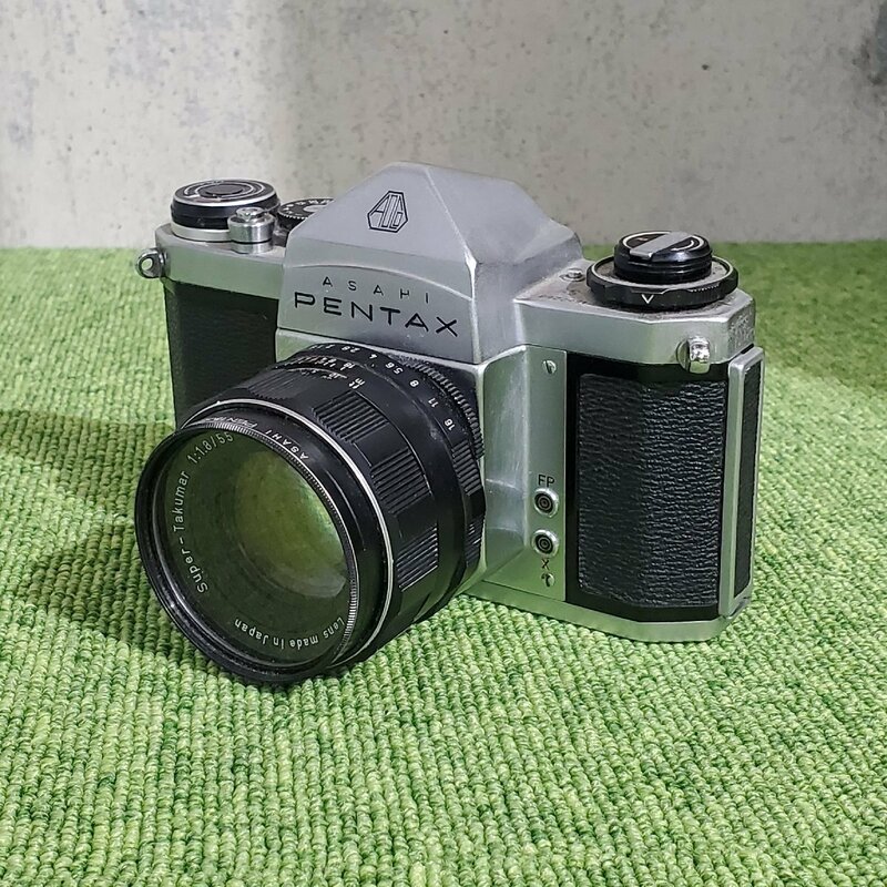 PENTAX/ペンタックス asahi pentax sv 一眼レフフィルムカメラ asahi super-takumar 1:1.8/55 s0277