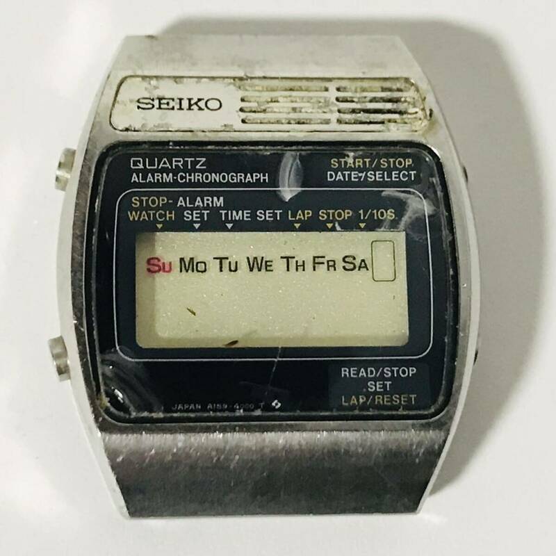 SEIKO QUARTZ ALARM CHRONOGRAPH A159-4000 セイコー デジタルウォッチ 腕時計 動作未確認 ジャンク ④