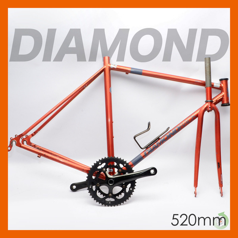 オオトモ OTOMO製 DIAMOND BACK 816RB 780 520mm ロードバイク クロモリフレーム オレンジ ジャンク扱い
