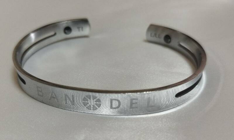 バンデル チタンバングル TITANIUM チタン Bangle Silver Ｌ/ＬＬ