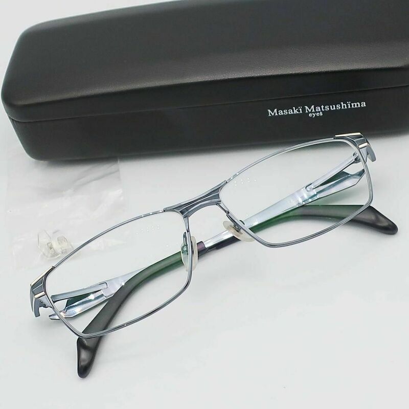 正規品 マサキマツシマ 松島正樹 Masaki Matsushima 眼鏡 めがね Glasses ハードケース Hard Case 予備ノーズパッド Authentic Mint